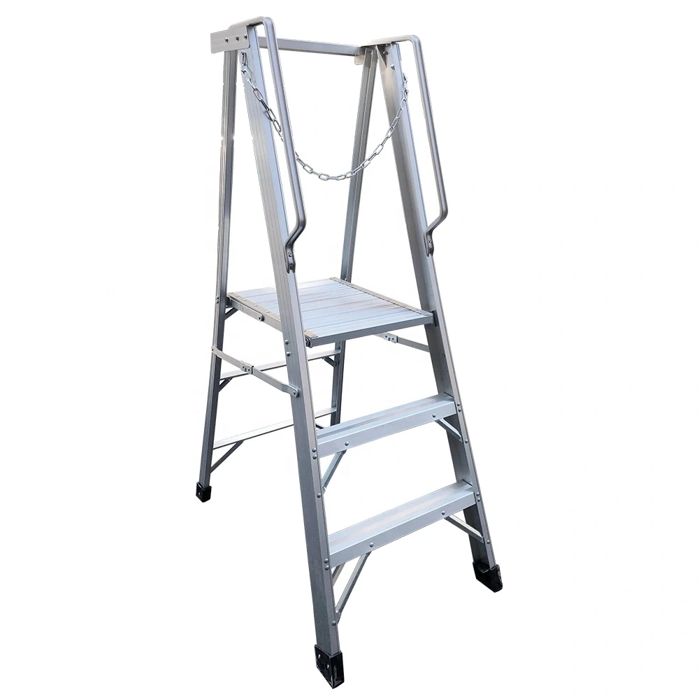 Aluminum Combination Multi-Functional Step Fruit & Cherry Tree Ladder with Rolling Wheels