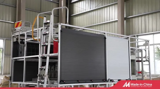 Camion de pompiers/véhicule de service d'urgence arrière escabeau en aluminium