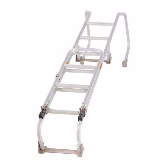 Étape télescopique pliable familiale 4x3 marches, échelle pliante polyvalente en aluminium à vendre