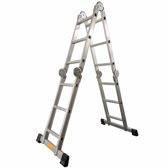 Échelle d'extension pliable en aluminium, fabricants de marches domestiques, échelle polyvalente, échelle télescopique
